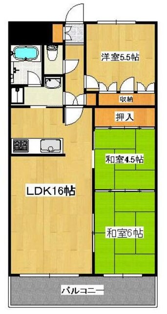 間取図 朝日プラザ高松多賀町