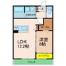 コンフォートヒルズ 1LDKの間取り