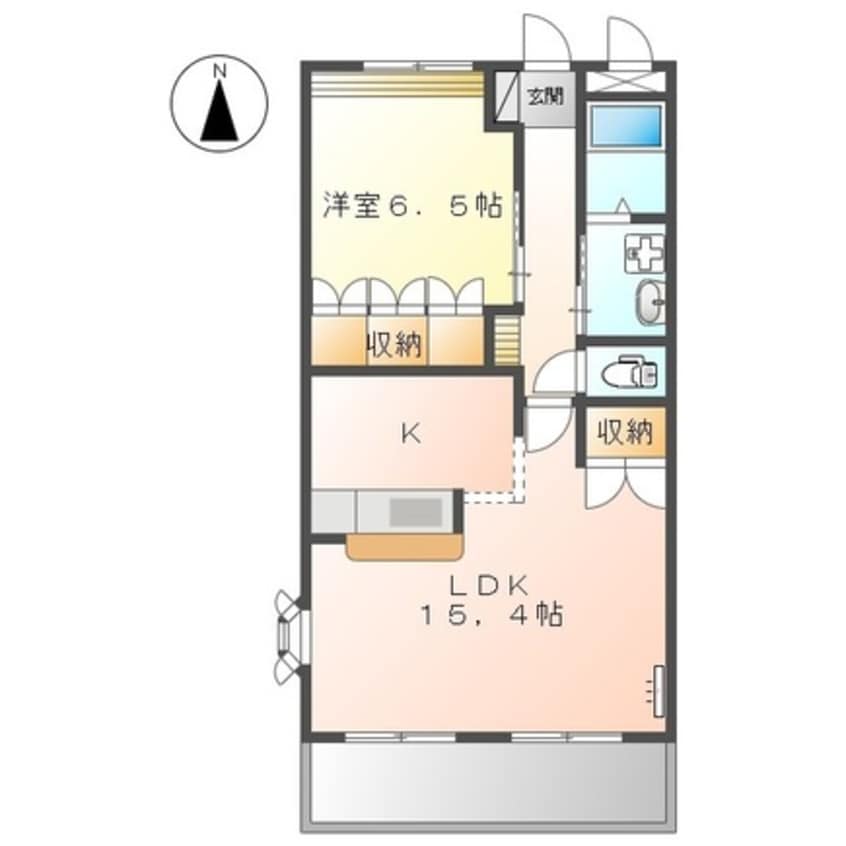 間取図 ロイヤルコーポ中川
