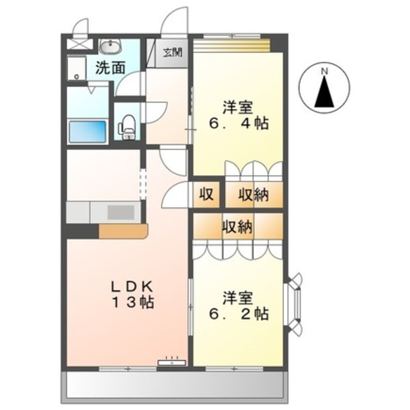 間取図 ラティールⅡ