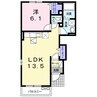 エスポア　トロワ 1LDKの間取り