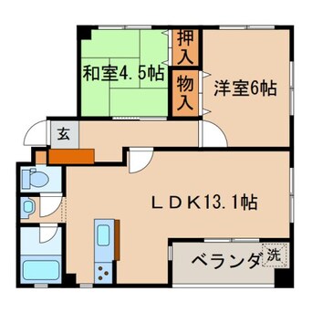 間取図 中村第3ビル