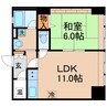 南海常磐ビル 1LDKの間取り