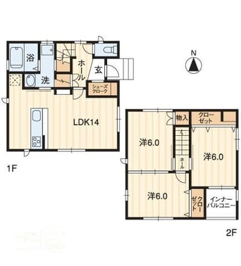 間取図 Ｓｕｎｎｙ　Ｃｏｕｒｔ　Ａ棟