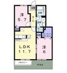 カーサ・プリンス 2LDKの間取り
