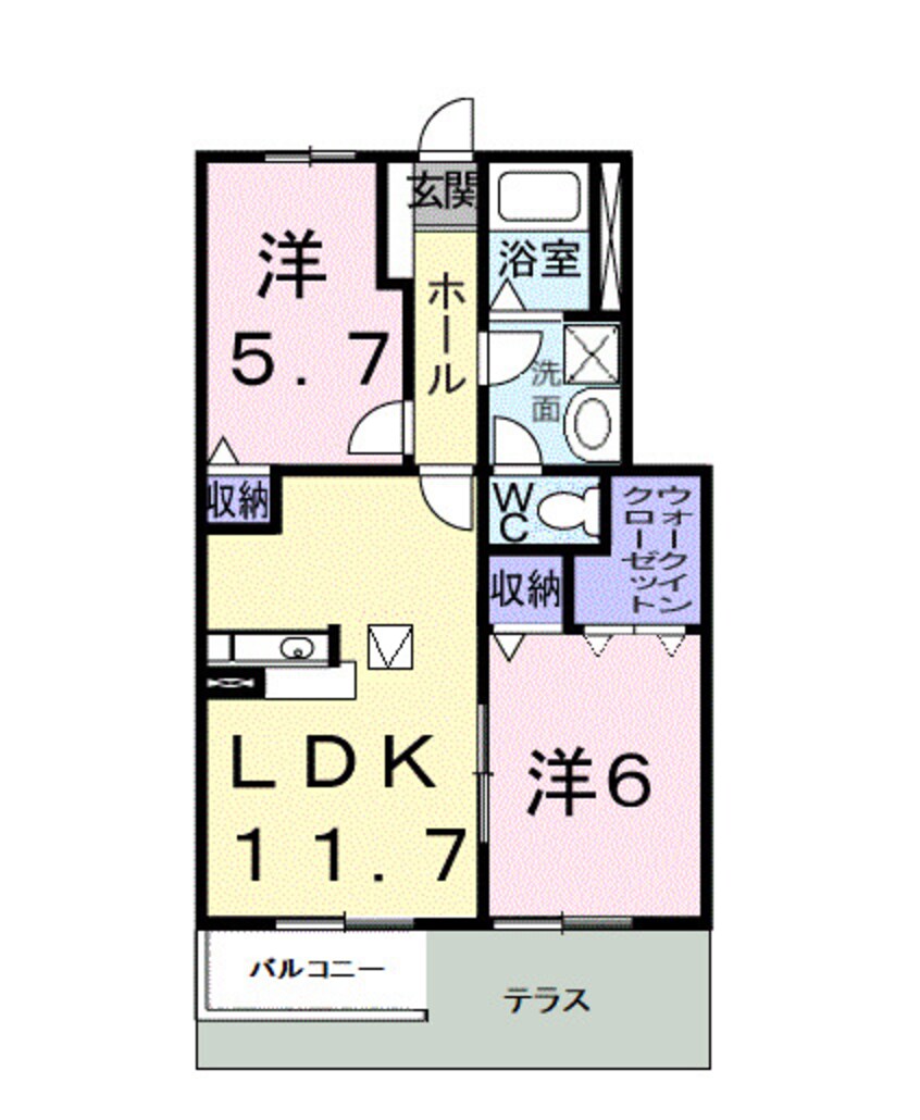 間取図 エルピーダＭ　Ｃ棟
