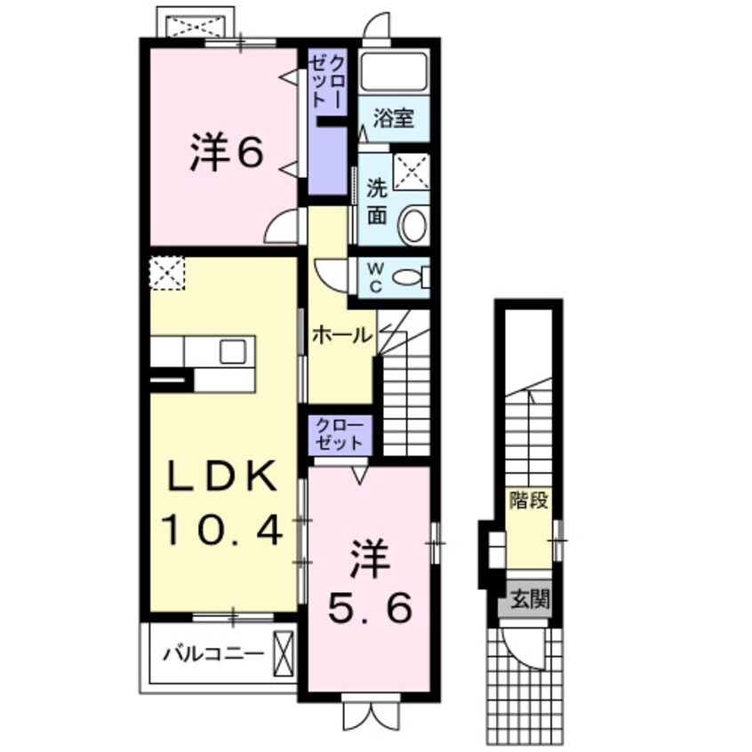 間取図 グランディール・２１　Ａ