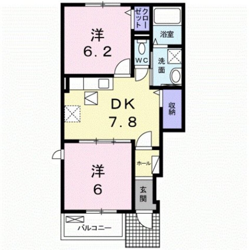 間取図 マウントビューかえで