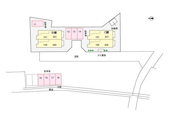 駐車場 リバティハウスＢ
