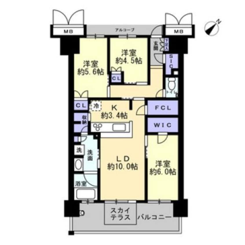 間取図 ロイヤルガーデンシティ宇多津中央公園
