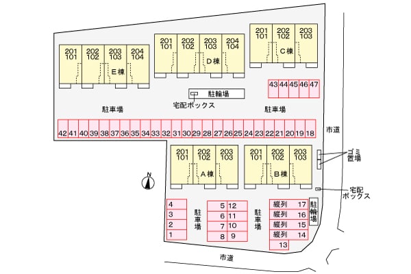 駐車場 ベルエア国分寺Ｃ