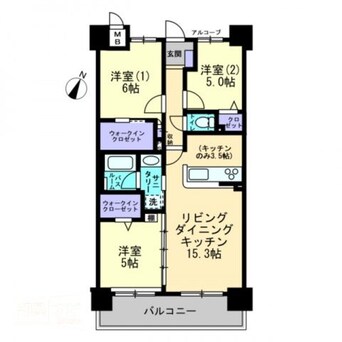 間取図 アルファスマート丸亀城西Ⅱ