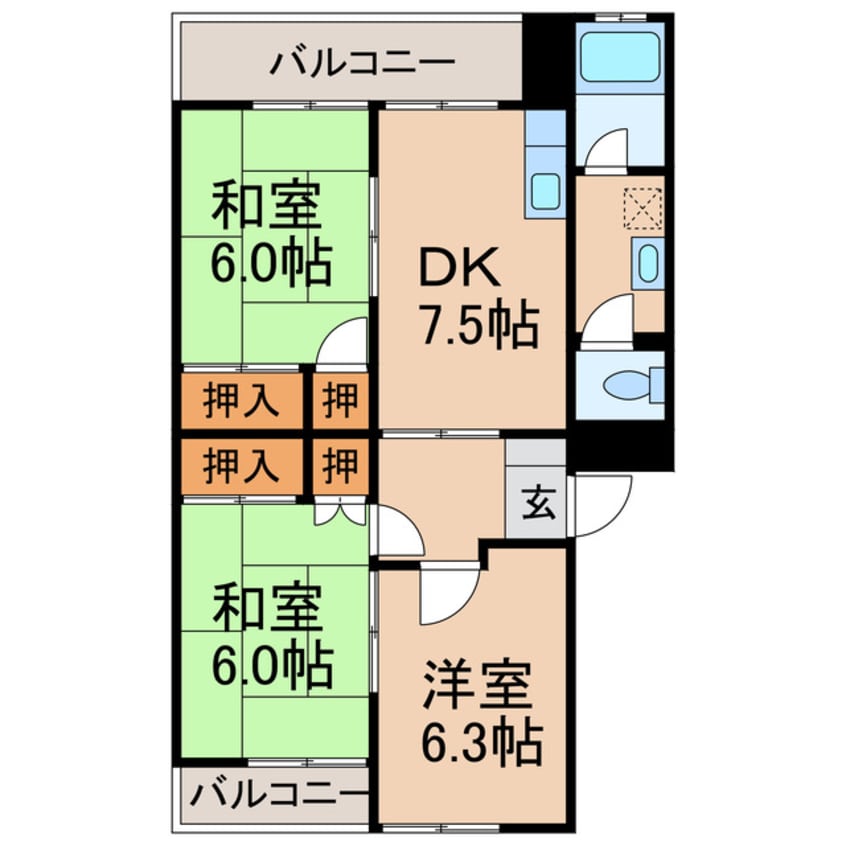 間取図 サンクレスト香西