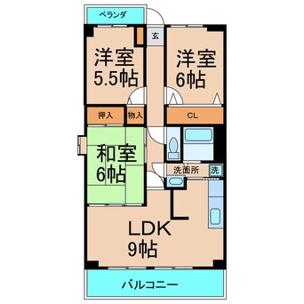 間取図 オプスＢＡＮＺＯ