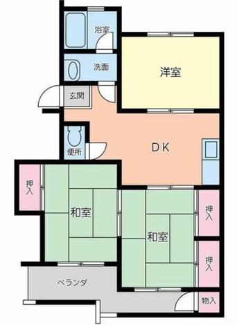 間取図 ヴィラ栗林