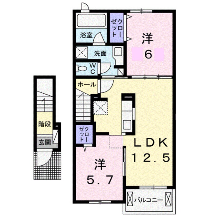 間取図 テール　リッシュⅡ