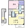 クレイン 1LDKの間取り