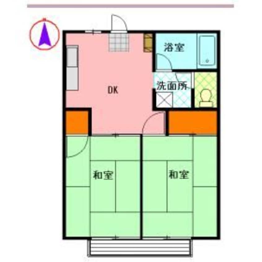 間取図 ハイツ岡