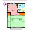 ハイツ岡 2DKの間取り