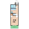 ダイアパレス中新町第２ 1Kの間取り
