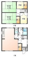 上砂借家　D棟 4LDKの間取り