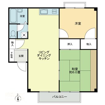 間取図 フォブールアベリアA