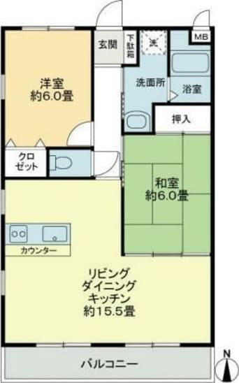 間取図 フォブール太田南