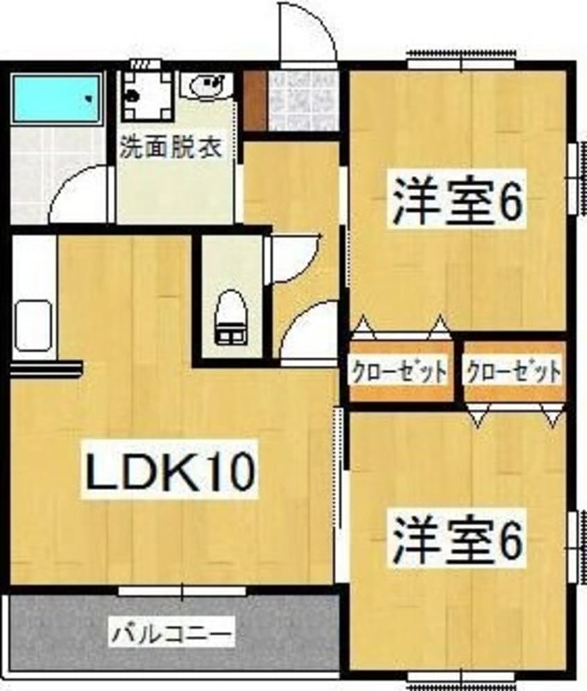 間取図 フルールコート