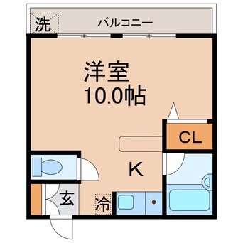 間取図 高松琴平電気鉄道<ことでん志度線>/松島二丁目駅 徒歩10分 3階 築31年