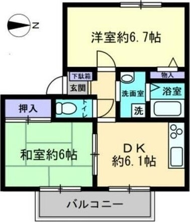 間取り図 フォブール久保