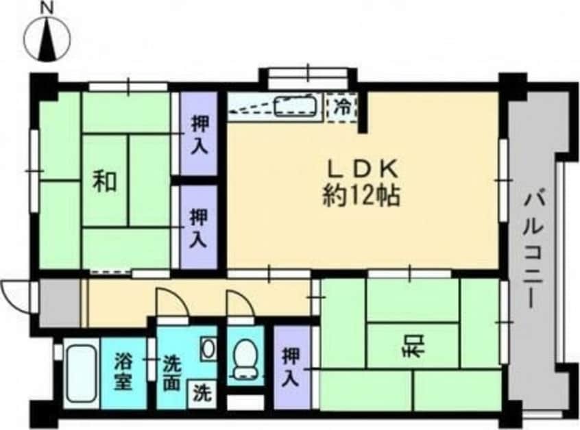 間取図 コーポニューデリ