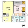 アンベリール 1LDKの間取り