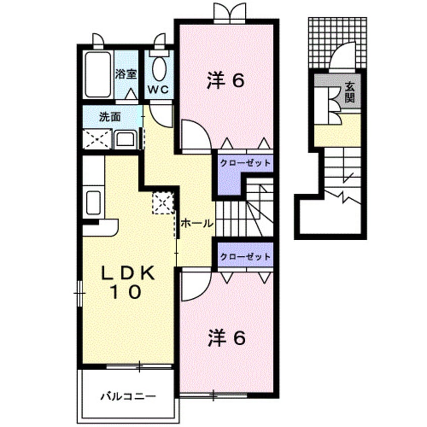 間取図 こむぎはいつ　Ｂ