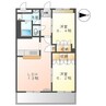 グレイスヴィラ Ａ棟 2LDKの間取り