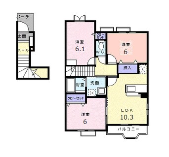 間取図 ヴァルトブリーゼ　Ｂ
