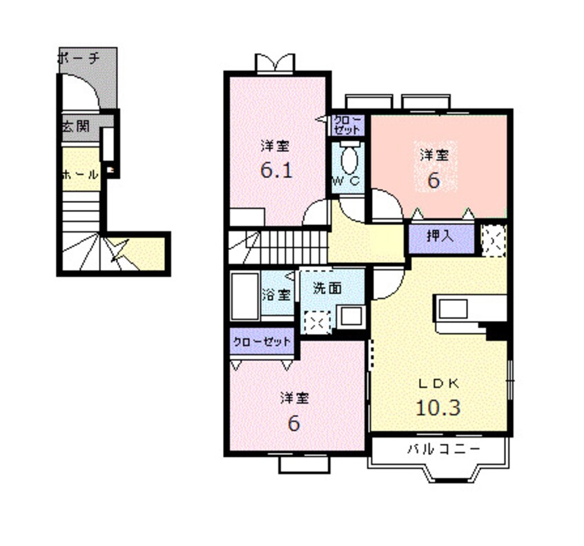 間取図 ヴァルトブリーゼ　Ｂ