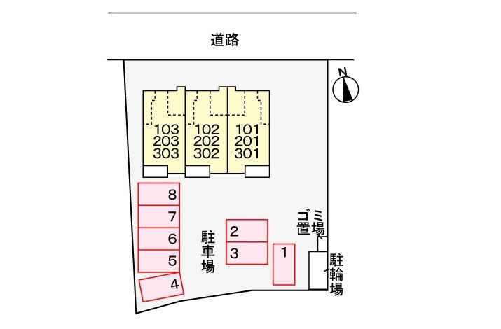 駐車場 プランタン　ソレイユ