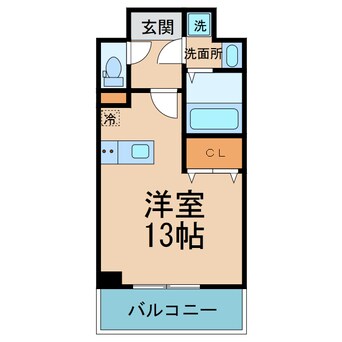 間取図 高徳線/高松駅 徒歩8分 2階 築7年