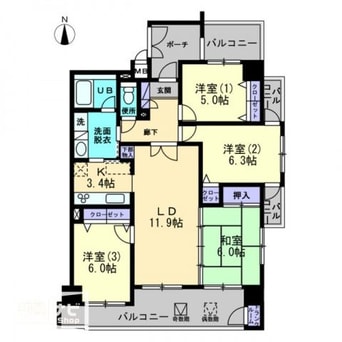 間取図 ダイアパレス古新町