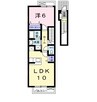 セレーナー 1LDKの間取り