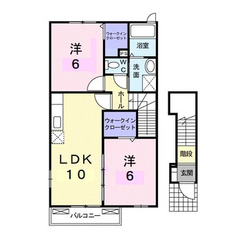 間取図 サンパティーク・メゾンＡ