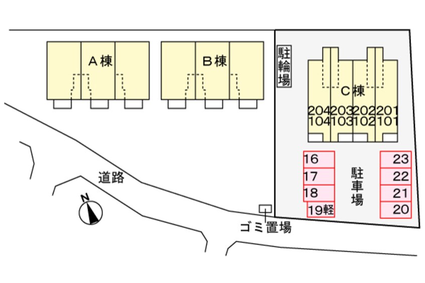 駐車場 クラール観光町Ｃ