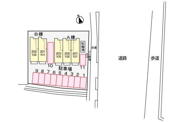 駐車場 フルール・Ｍ３　Ｂ