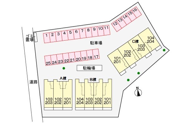 駐車場 グランベルジュ高松Ｂ