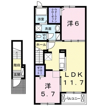 間取図 サンピアス木太２