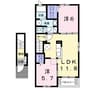 ブランド　ラクーンＡ 2LDKの間取り