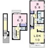 エトワールⅡ　Ａ 2LDKの間取り