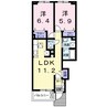 ＮＥＳＴ　郷東 2LDKの間取り