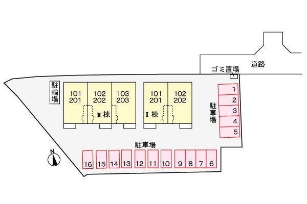 駐車場 ウエストヴィレッジⅡ