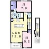 フォルシュ・ヴェーラⅡＤ 2LDKの間取り